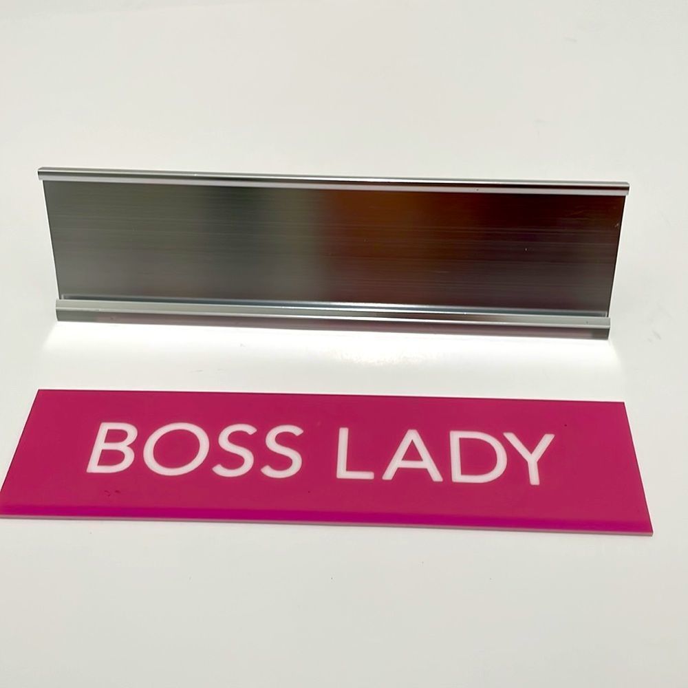 COPY - Desk plate Boss Lady for your posh room - Picture 7 of 7